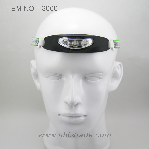 3 LED Silicon Rubber Case Headlight (T3060)