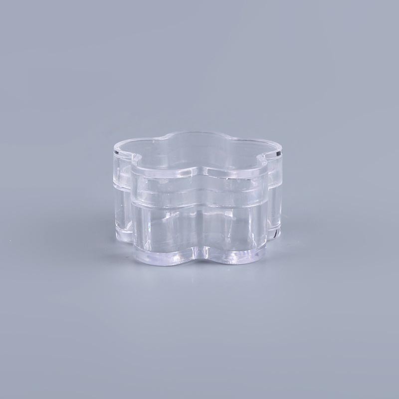 Flower Shape Cosmetic Plastic Jar (NJ02)