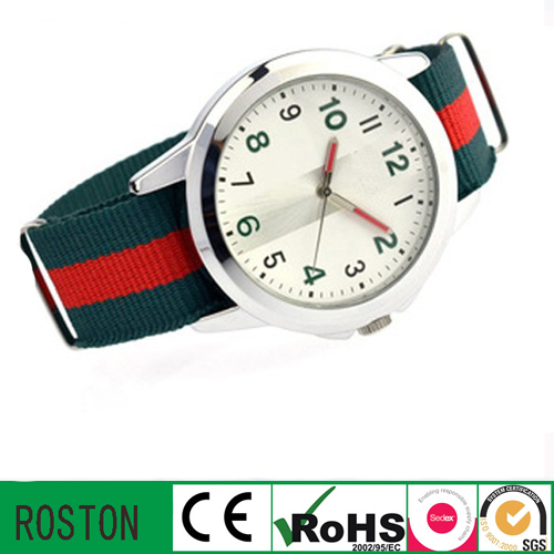 Nylon Strap Japan Movement Men Sport Watch