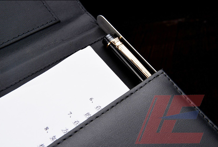 Wholesale A4 PU Leather 4 Ring File Folder/Multi-Function File Folder/Folder with Magnetic Snap