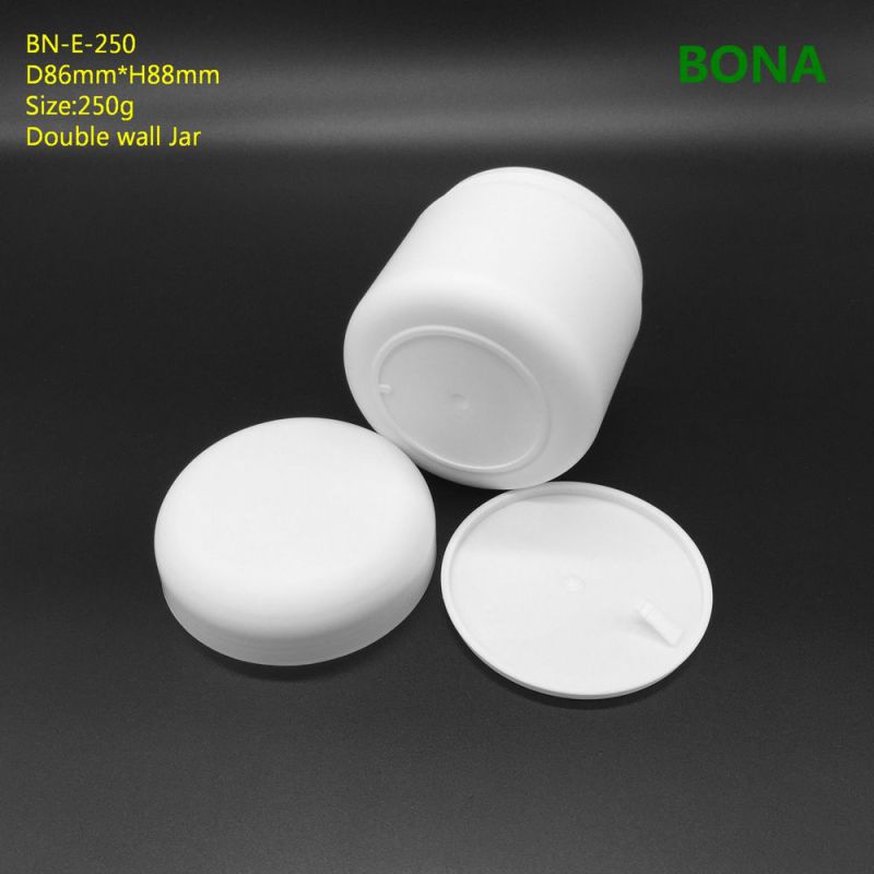 250g White Plastic Doule Wall Cream Jar