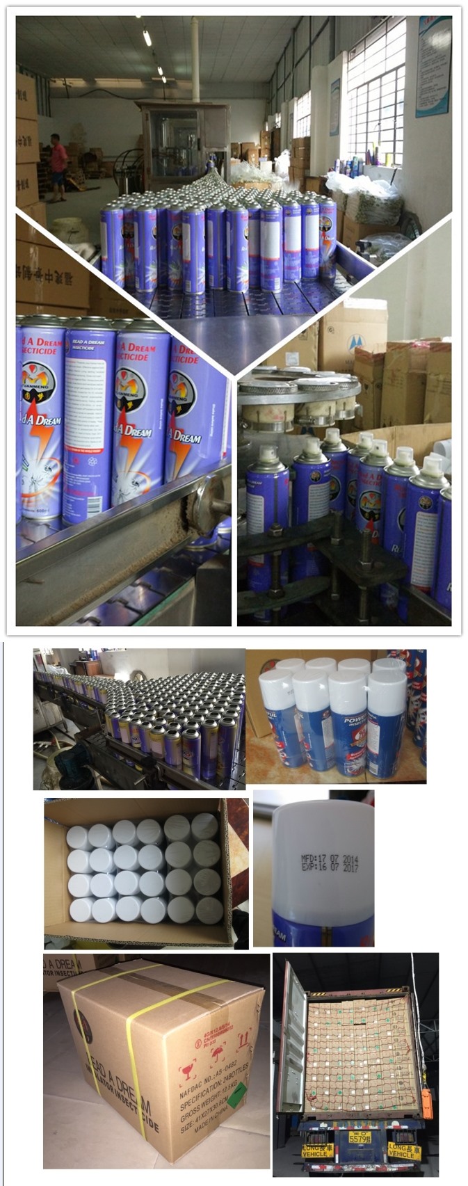 China Chemical Areosol Spray High Quality Pest Control Insecticide / Pesticide