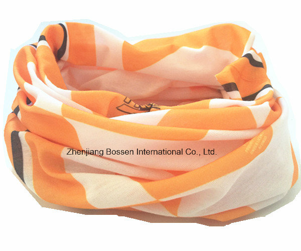 OEM Produce Customized Logo Printed Promotional Polyester Elastic Tubular Buff Bandana Headwear