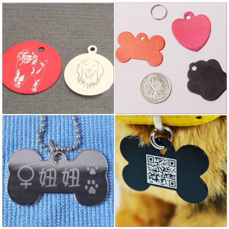 Nameplate Logos Pet Tag CO2 Laser Cutting Engraving Machine