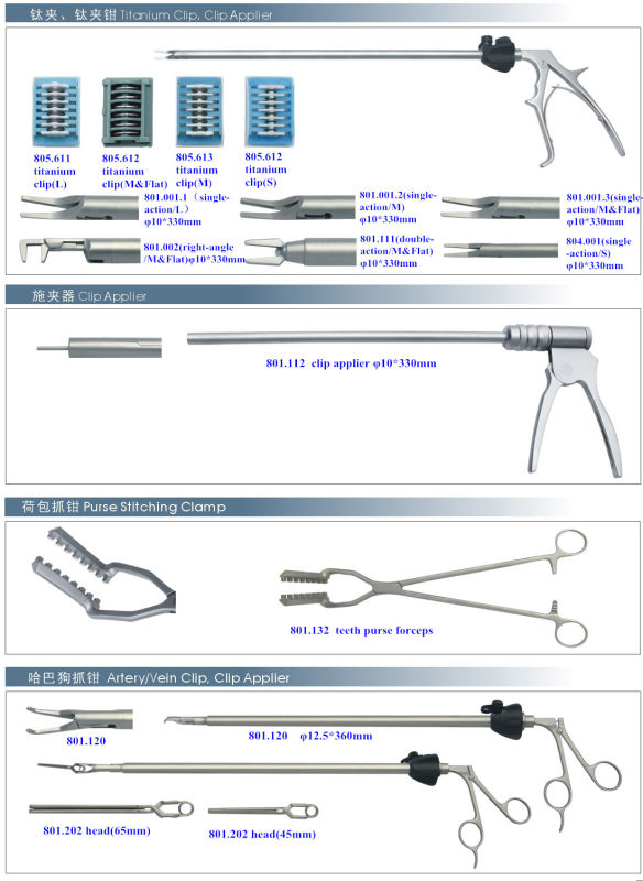 Surgical Laparoscopic ABS Plastic Polymer Ligation Clip Clamp Applier Applicator Hem-O-Lok