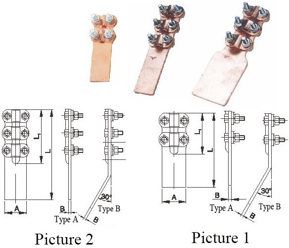 St Type Bolt Copper Terminal Clamps