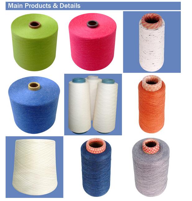 Cheap Price Melange Polyester Linen Yarn