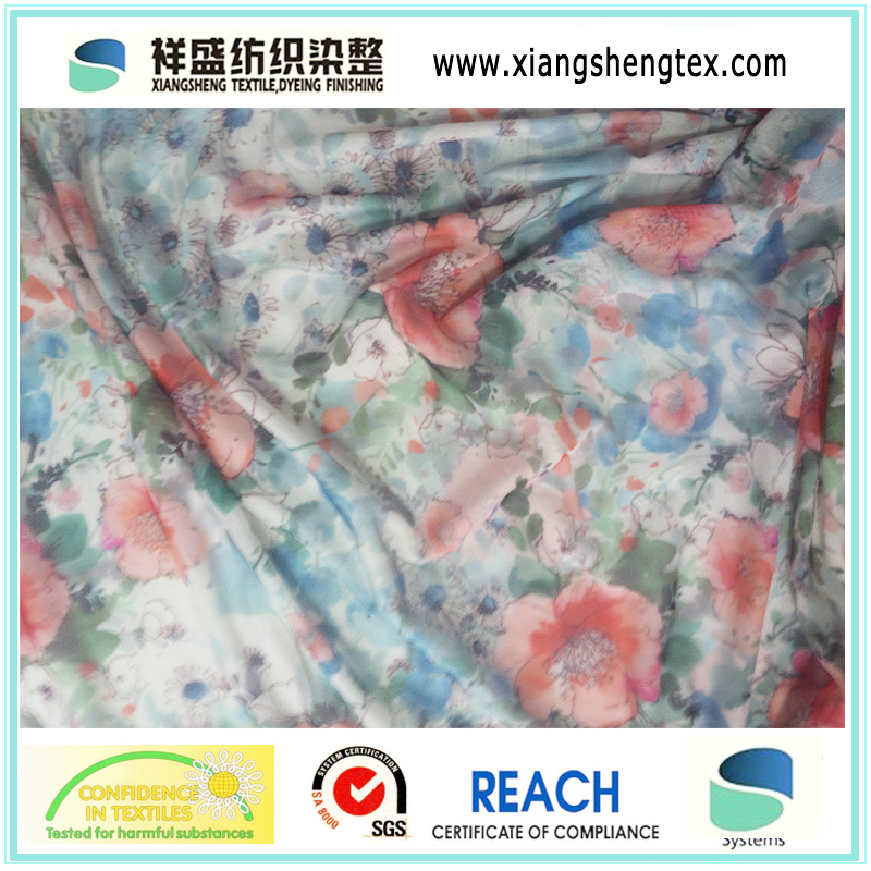 100% Polyester Chiffon Printed Fabric