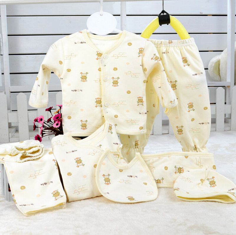 Combed Cotton 7PCS Newborn Baby Clothes