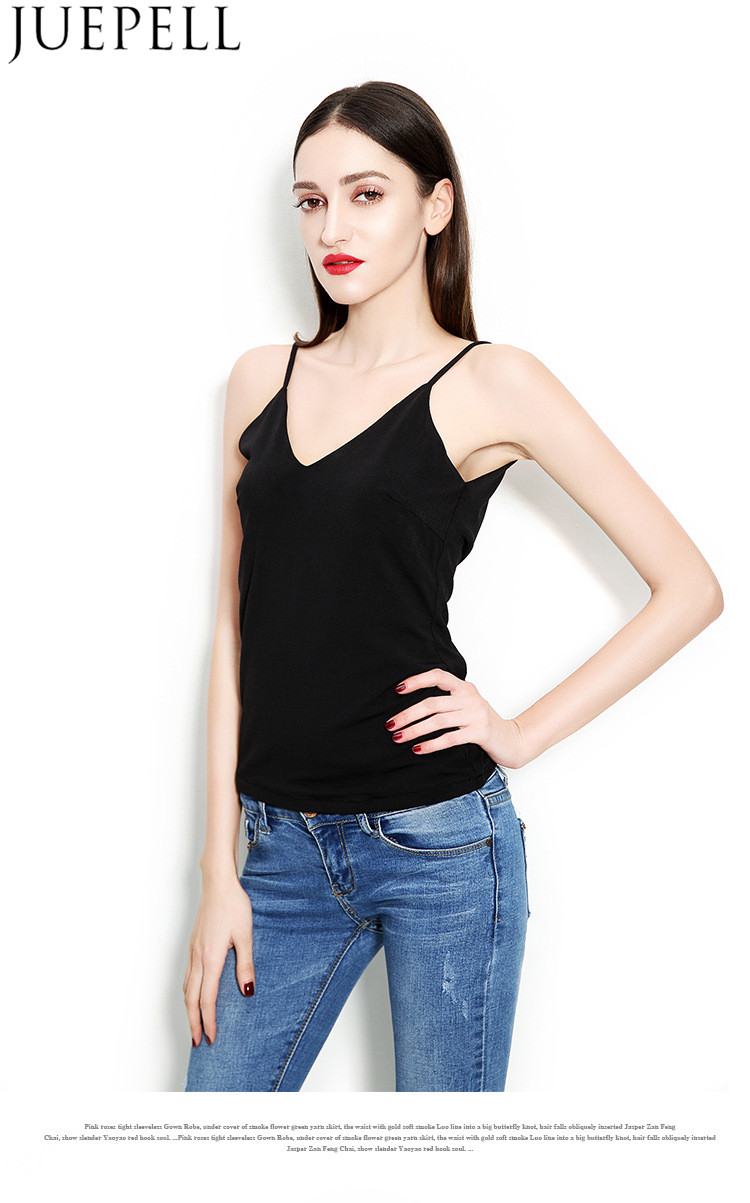 Summer New Women Sexy V-Neck Halter Vest Bottoming Slim Short Ultra-Breathable Hemp Fabric Top Vest Factory