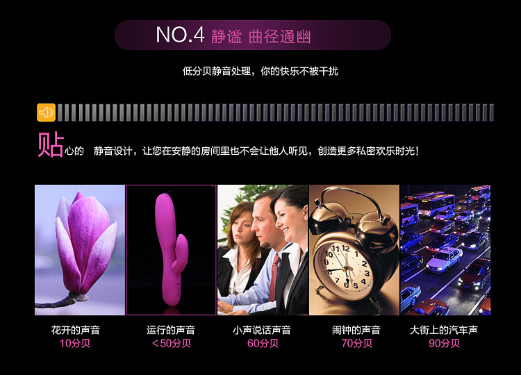 Adult Toy Sex Product for The Silicone Rotating Vibration Massager (IJ-V100073)