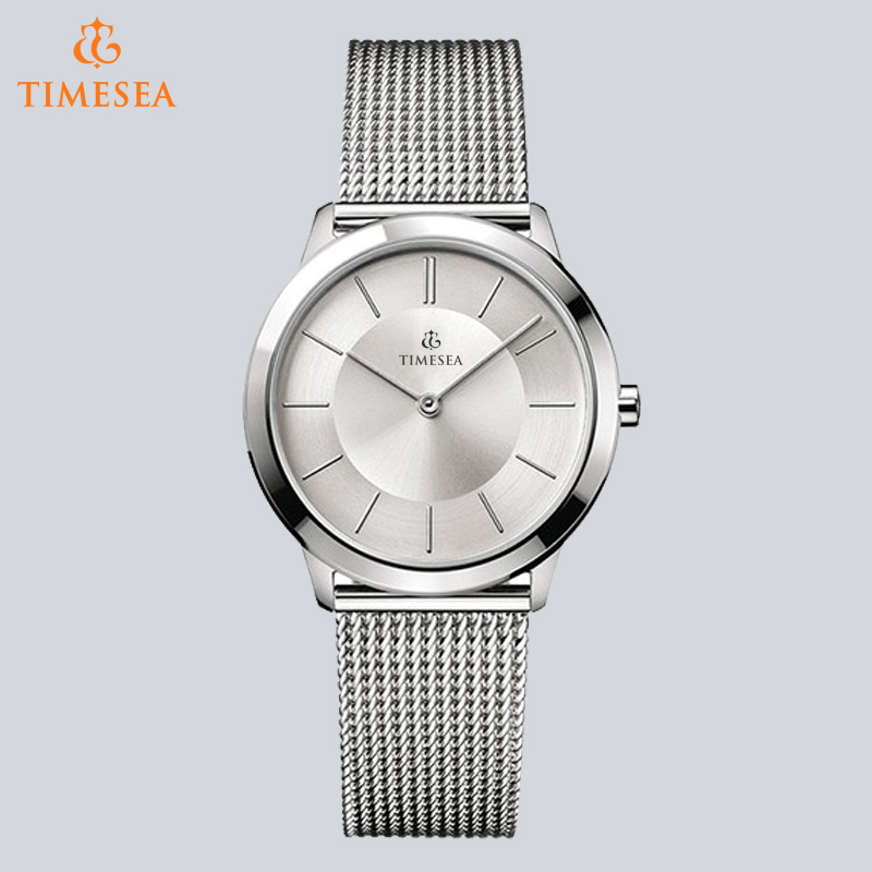 Stainles Steel Simple Mesh Band Watch for European People 72529