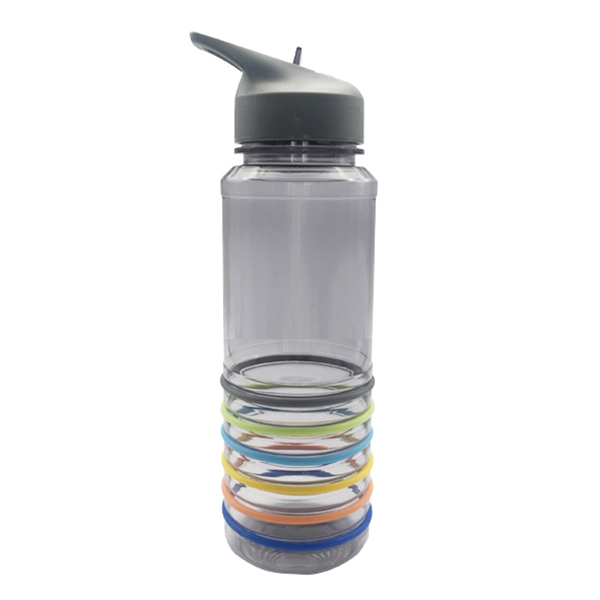 Sports Water Bottle with Thin Silicone Band