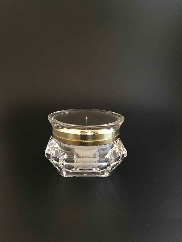 Diamond Shape/UFO Shape Cream Jar for Cosmetic Packaging