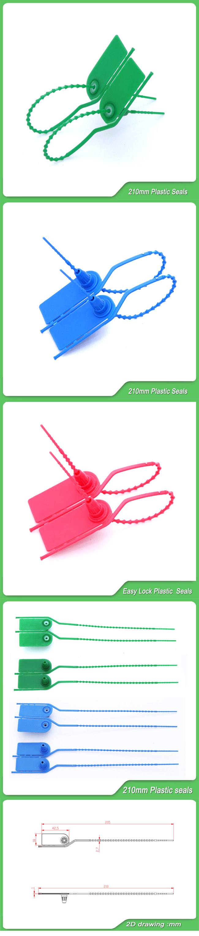 Adjustable Plastic Strap Seal (JY-210T)