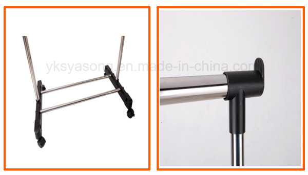 Double Pole Stainless Steel Durable Telescopic Clothes Rack
