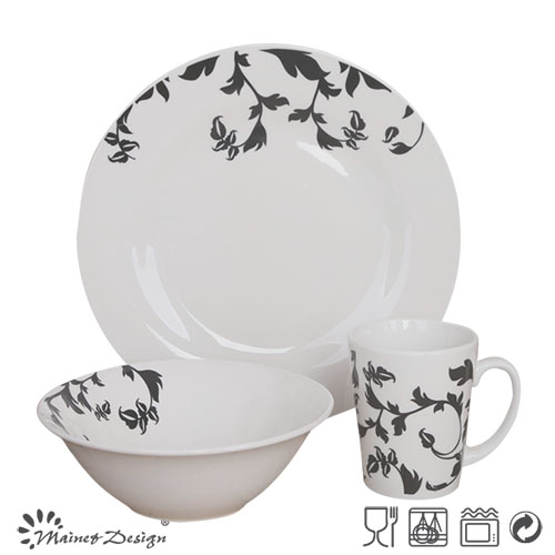 Decal Porcelain Ceramic Cheap 12PCS Dinner Set