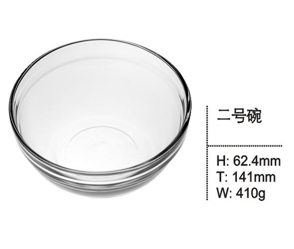 High-Quality Medium Round Glass Bowl Kitchenware Kb-Hn0582