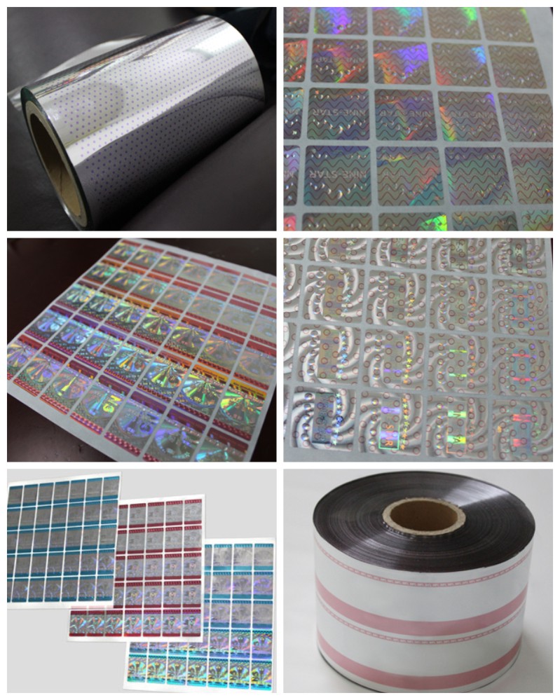 Hologram Two Color Tamper Evident Aluminum Foil