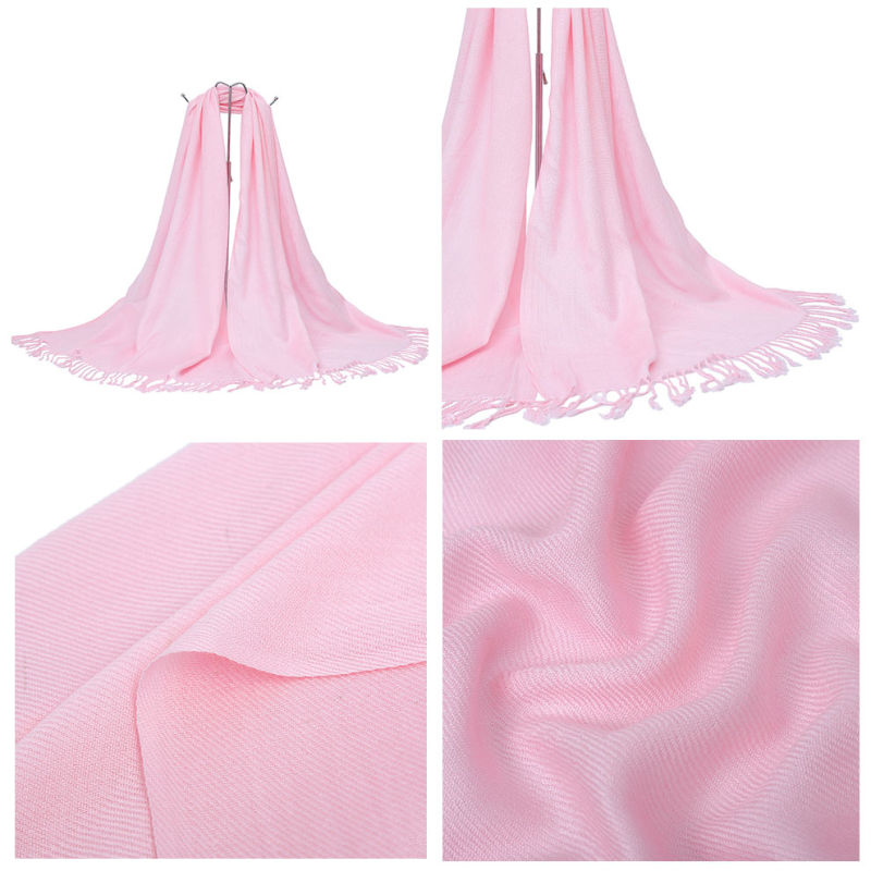 Fashion Pashmina Solid Long Scarf with 20 Colors for Lady