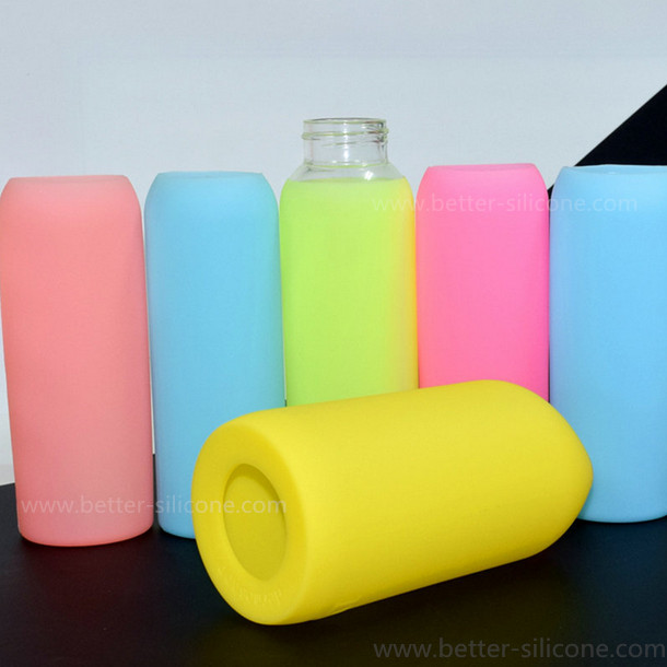 Customized Molded Best Silicone Glass Water Drinking Bottle Sleeve