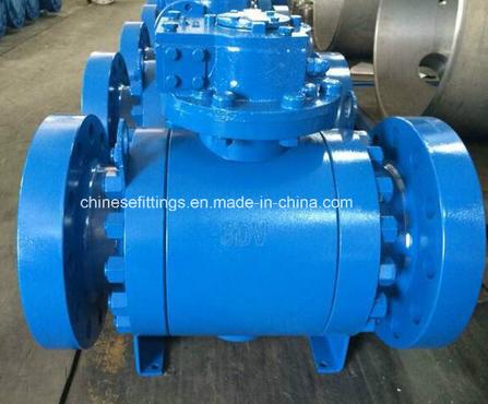 API Worm Gear Operation Flanged Cast Steel Ball Valves