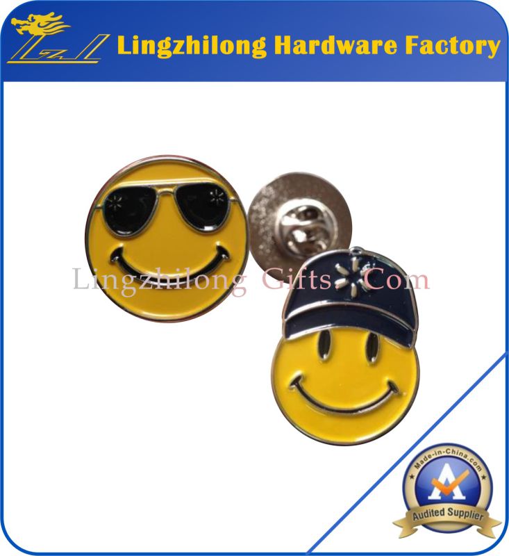 Custom Round Smile Face Badge