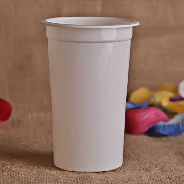 White Disposable PP Cups for Ice Tea