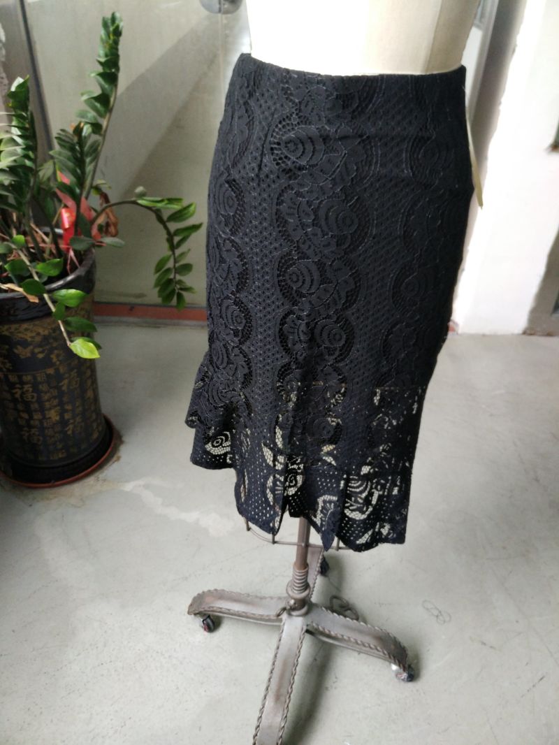 Spring Latest Jacquard Wrap Elegant Ladies Skirt