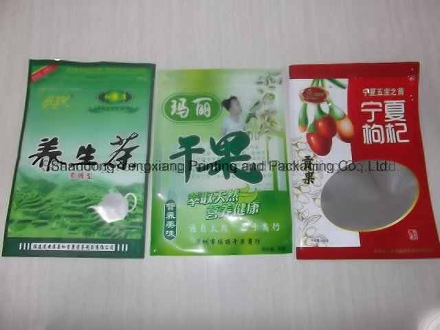 Size Customized Dried Fruit Plastic Packaging Bag