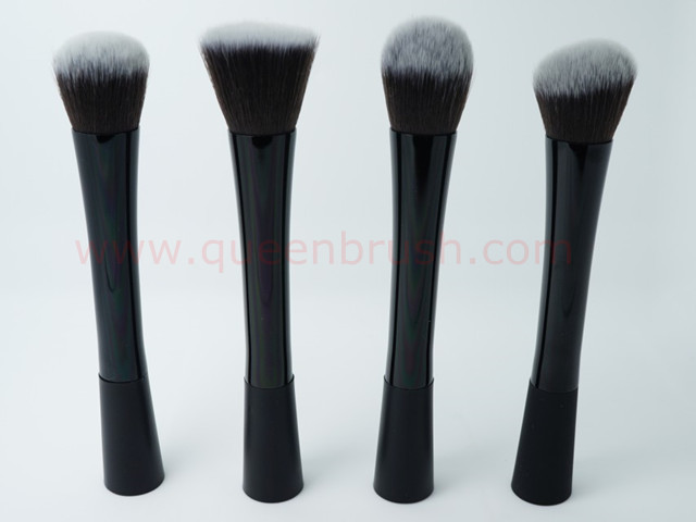 Metal Kabuki Brushes 4PCS Synthetic Hair Cosmetic Makeup Brush Set