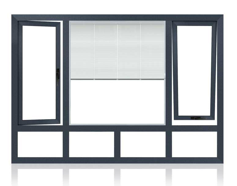 Energy Efficient Double Glazing Aluminum Casement Window (FT-W70)