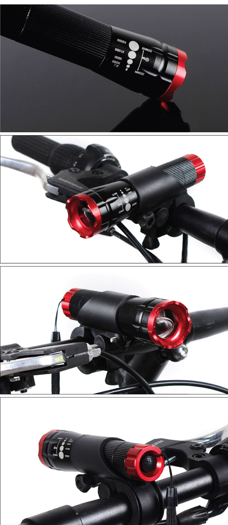 AAA Battery CREE LED Bike Light Flashlight