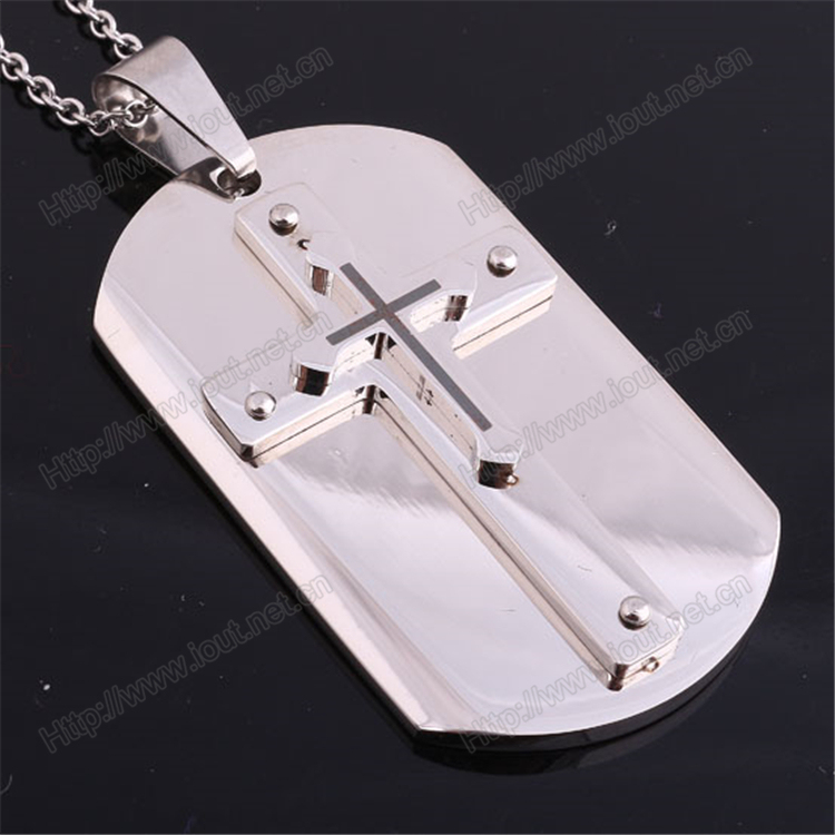 Factory Stainless Steel Material Cross and Pendant Necklace, Stainless Steel Bracelet (IO-st00C)