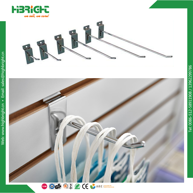 MDF Mounted Metal Wire Slatwall Hook