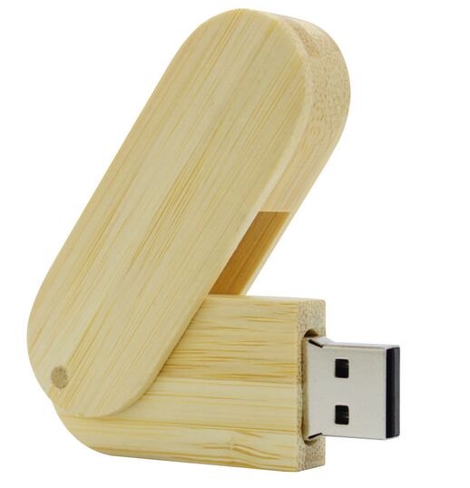 2015 Wholesale Swivel Wooden USB Flash Drive with 8GB