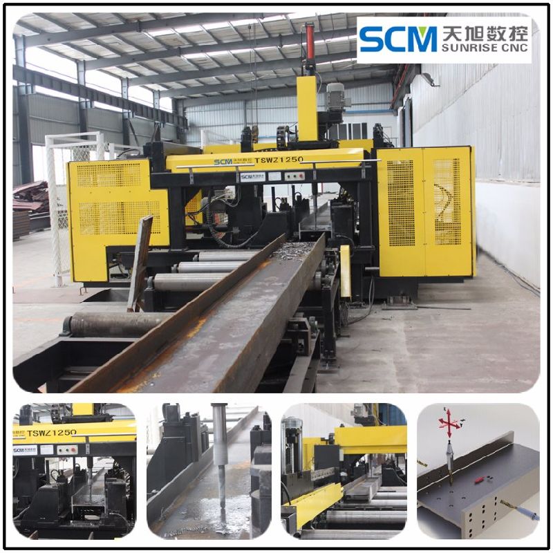 Tswz1250 H Beam Drilling Machine for Steel Fabrication