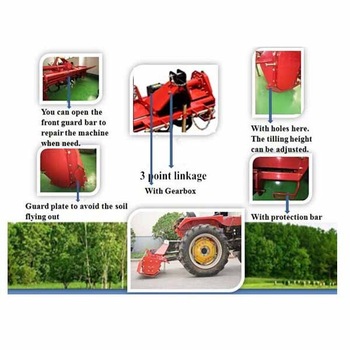 15-45HP Agric Farm Multi-Function Gearbox Rotary Tiller (RT115)