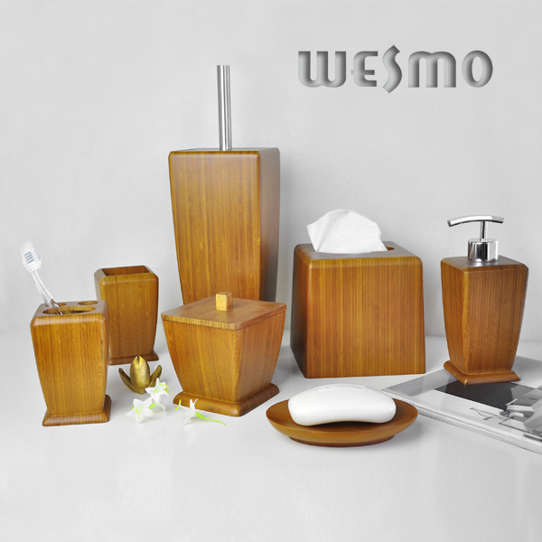 High-End Carbonized Bamboo Bath Set (WBB0623A)