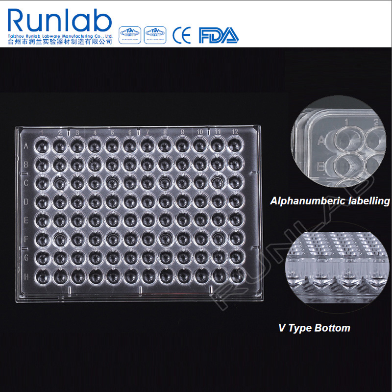 CE Marked 96 Well Culture Plate