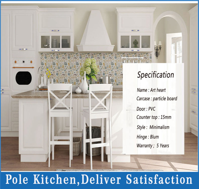 High Quality White PVC Modular Kitchen