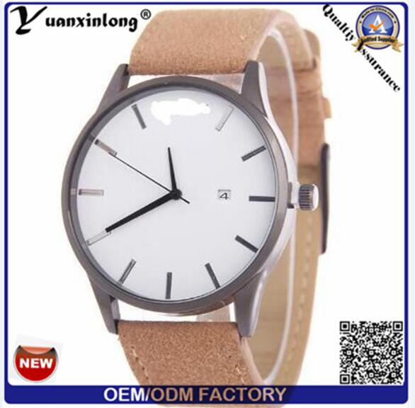 Yxl-552 2016 Fashion Man and Women Business Wrist Leather Mvmt Style Quartz Watch