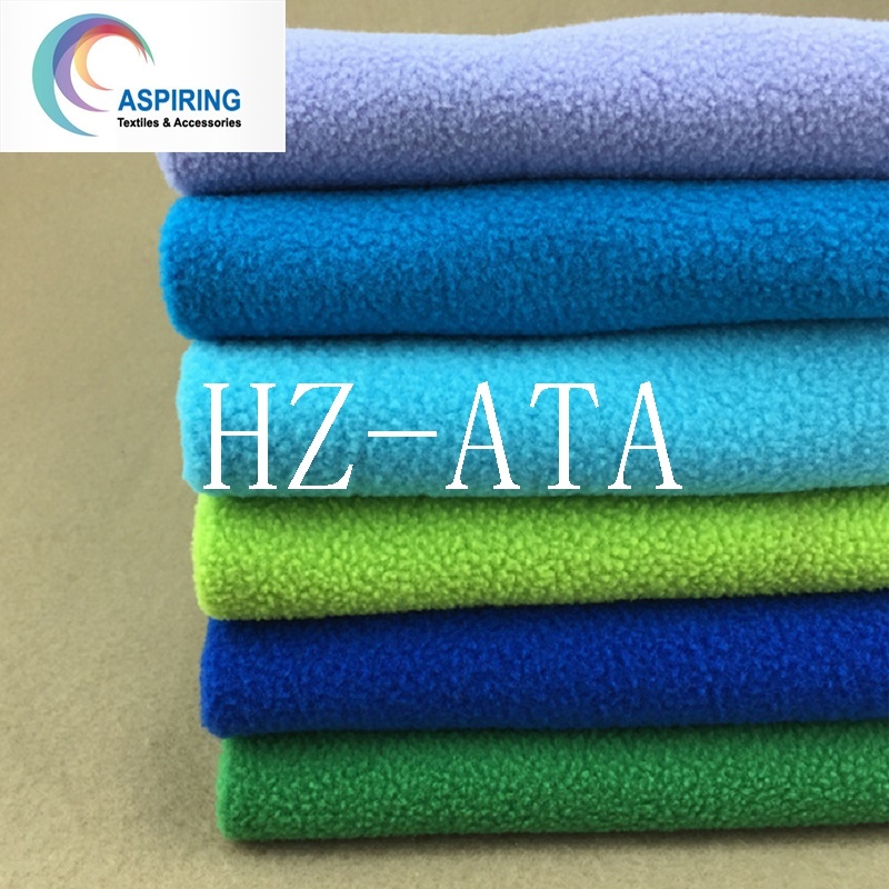 100% Polyester 280GSM FDY Polar Fleece Fabric