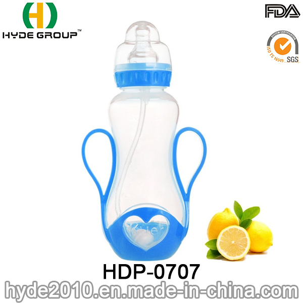 Newly 250ml PP BPA Free Plastic Feeding Bottle, Customized Plastic Baby Feeding Bottle (HDP-0707)