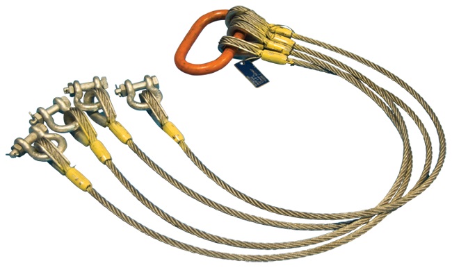 Four-Leg Bridle Mechanically Spliced Wire Rope Sling