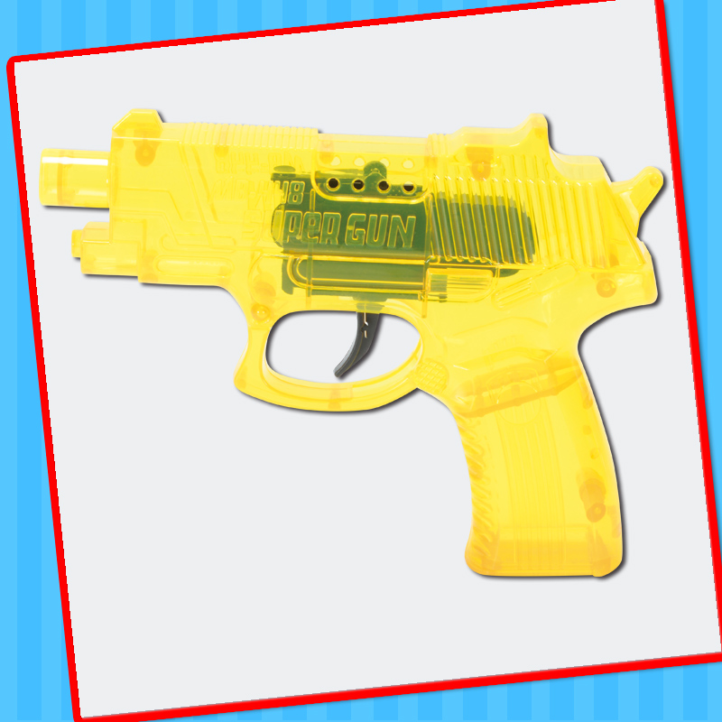 Plastic Flint Sparking Pistol Gun Toy with Candy