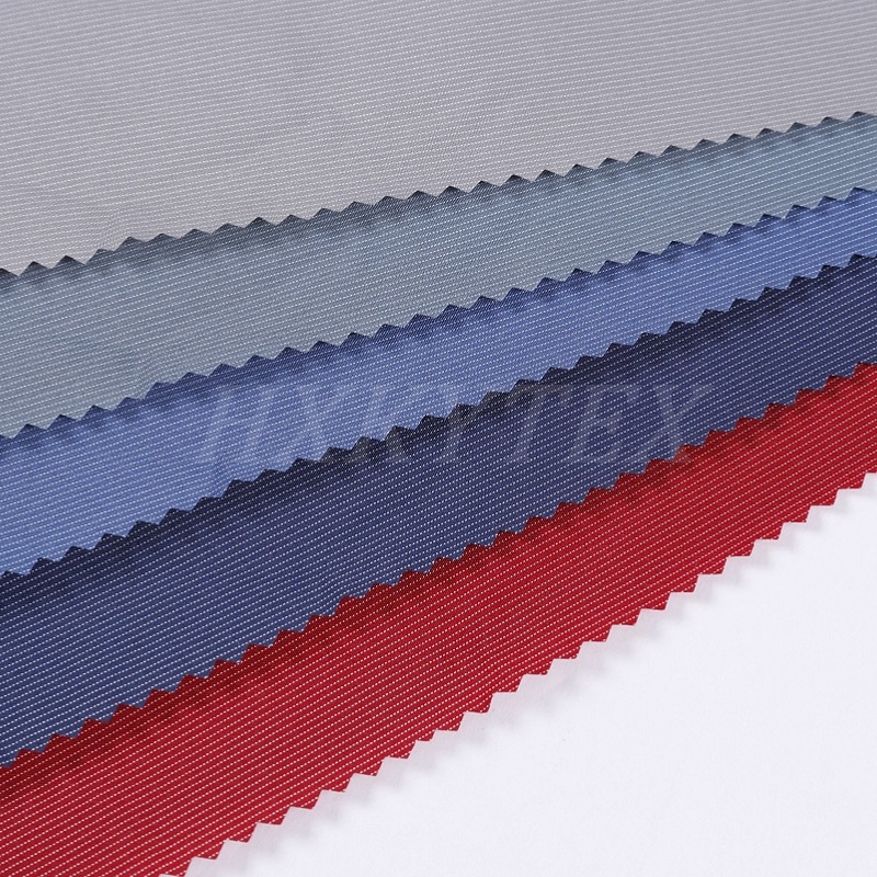 Coating with Spandex Nylon and Polyester Blend Stripe Fabric