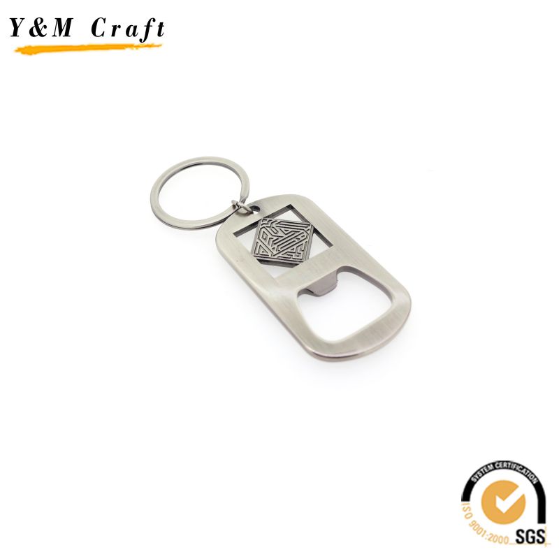 Custom Blank Metal Sublimation Keychain Beer Bottle Opener