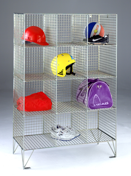 Industrial Wire Mesh Storage Lockers