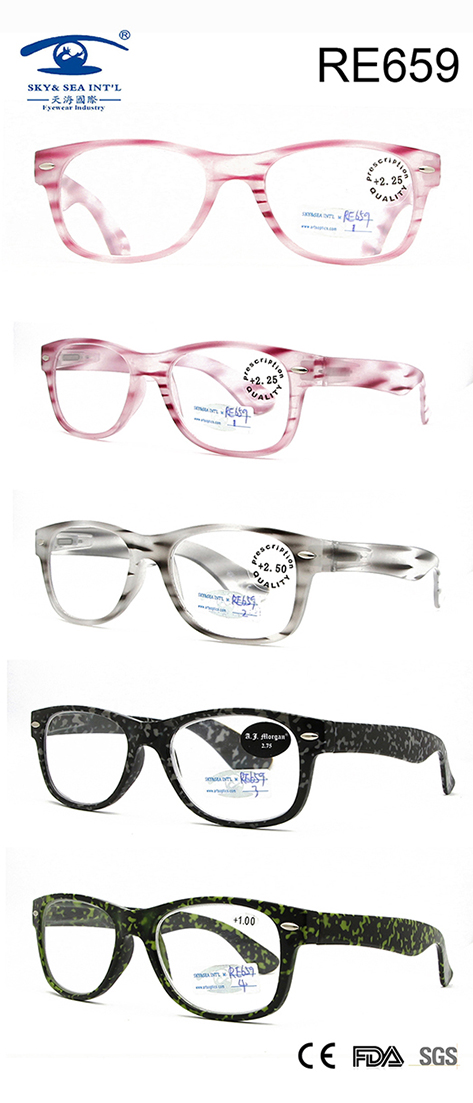 Plastic Women Fashion Fashionable Reading Glasses (RE659)